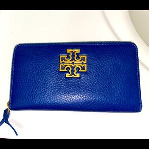Royal Blue Tory Burch Wallet